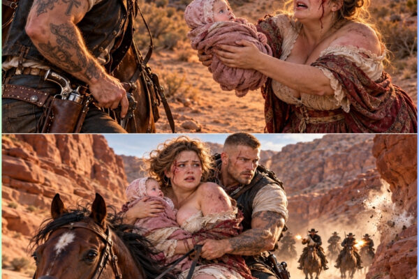 The Widow Begged the Cowboy to Take Her Baby and Ride Until He Saw Who...