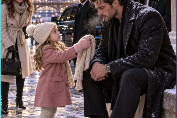 A little girl asked a freezing stranger if he was cold, never knowing ...