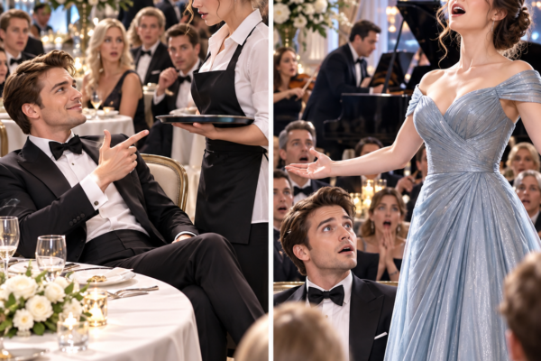 The Billionaire Promised to Marry a Waitress if She Sang Mozart, but H...