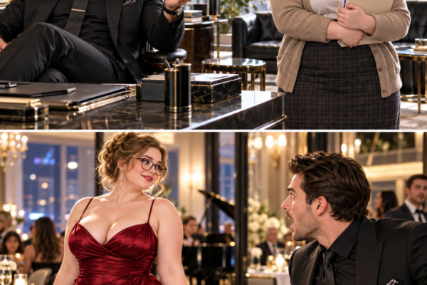 He Invited His Curvy Secretary as a Joke—Then She Walked In Holding th...